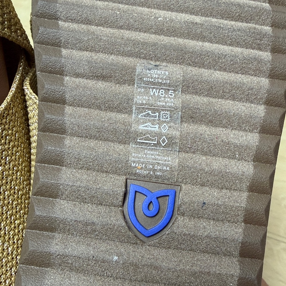 Rothy's The Weekend Slide in Golden Sun, SIZE 8 1/2 US - Picture 9 of 9